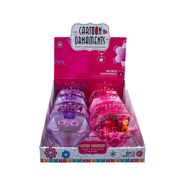 Candy Toy Diamond Jewellery Bag - Cartoon Ornaments (Box of 8)