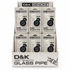 D&K Dengke DK8581 Glass Smoking Pipe (Box of 24)