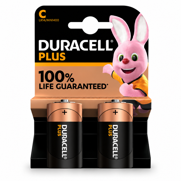 Duracell Plus/Power Boost C (Pack of 2)