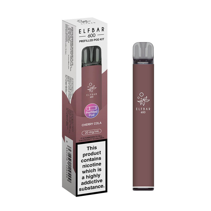 Elf Bar 600 Rechargeable Prefilled Pod Kit (Box of 10)