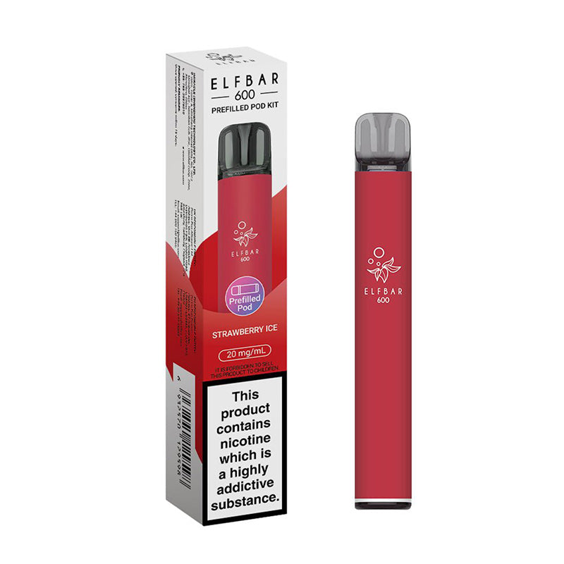 Elf Bar 600 Rechargeable Prefilled Pod Kit (Box of 10)