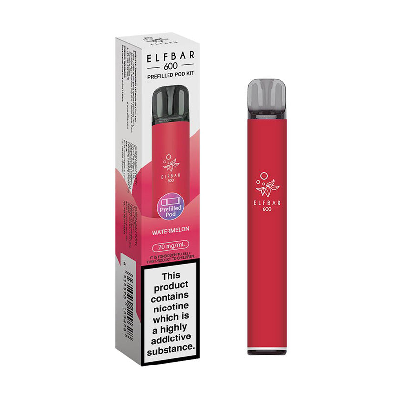 Elf Bar 600 Rechargeable Prefilled Pod Kit (Box of 10)