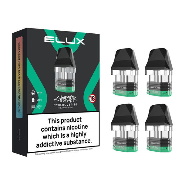 Elux Cyberover P1 Replacement Pods (Box of 4)