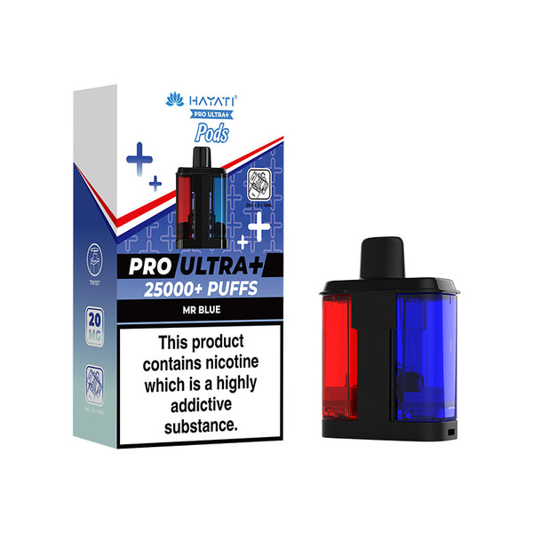 Hayati Pro Ultra+ 25K Replacement Pods (Box of 5)