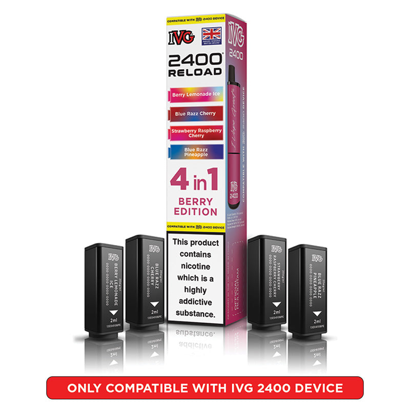 IVG 2400 Reload Prefilled Pods 4 in 1 Edition (Box of 5)