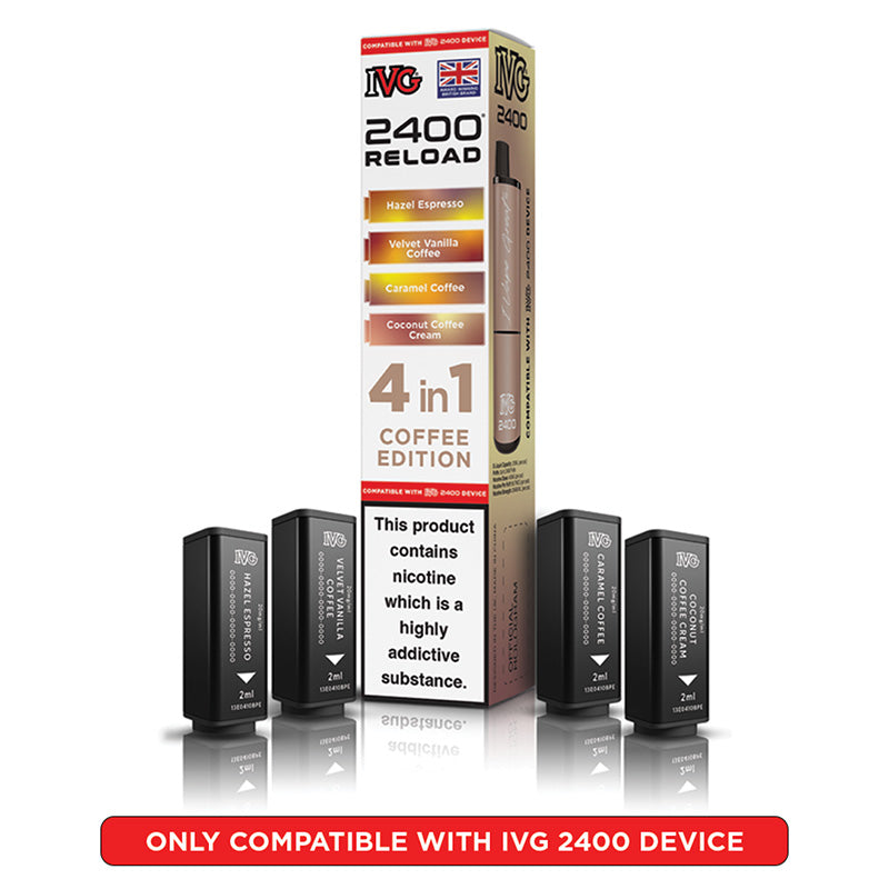 IVG 2400 Reload Prefilled Pods 4 in 1 Edition (Box of 5)