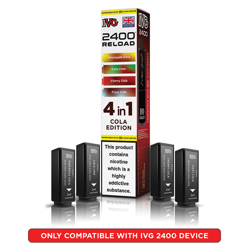IVG 2400 Reload Prefilled Pods 4 in 1 Edition (Box of 5)
