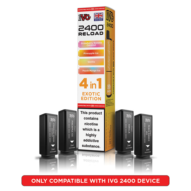 IVG 2400 Reload Prefilled Pods 4 in 1 Edition (Box of 5)