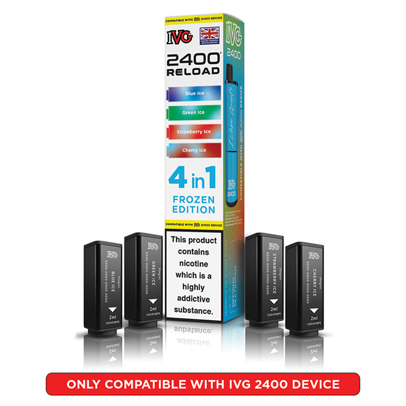 IVG 2400 Reload Prefilled Pods 4 in 1 Edition (Box of 5)