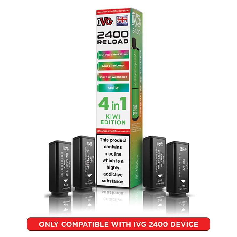 IVG 2400 Reload Prefilled Pods 4 in 1 Edition (Box of 5)