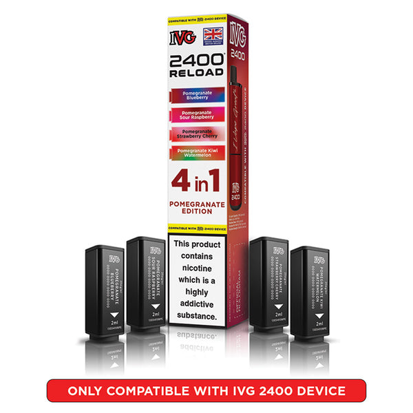 IVG 2400 Reload Prefilled Pods 4 in 1 Edition (Box of 5)