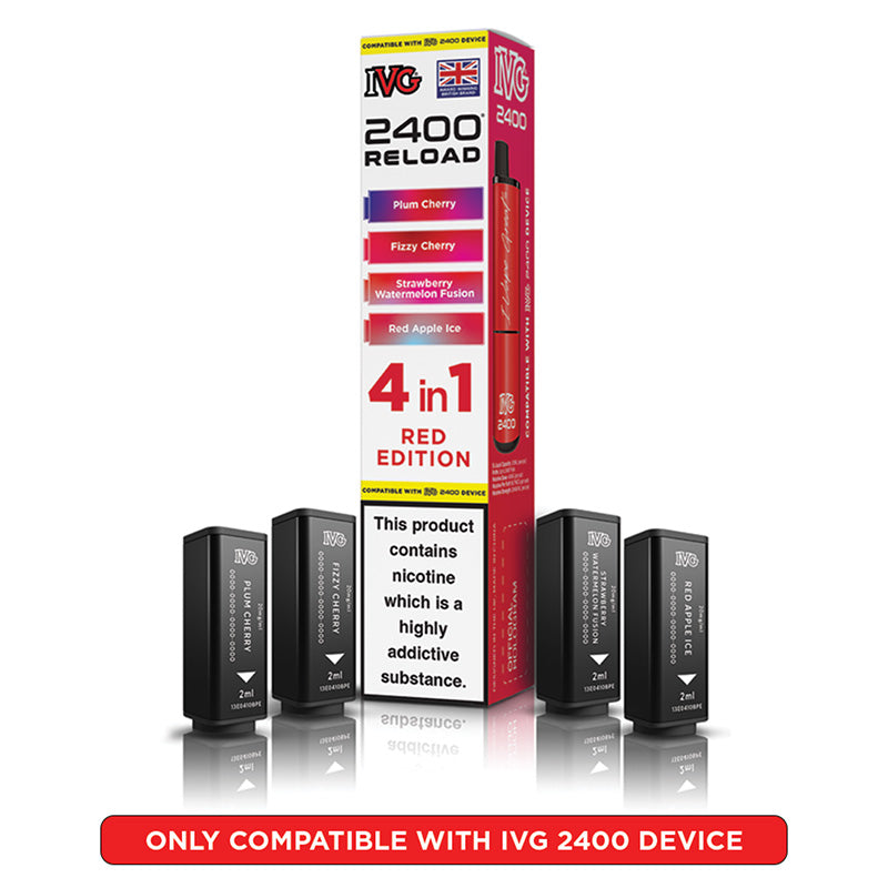 IVG 2400 Reload Prefilled Pods 4 in 1 Edition (Box of 5)
