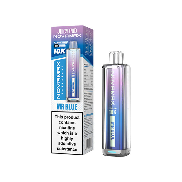 Juicy Pod Novomax 10k Prefilled Pod Kit (Box of 5)