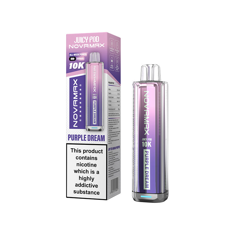 Juicy Pod Novomax 10k Prefilled Pod Kit (Box of 5)