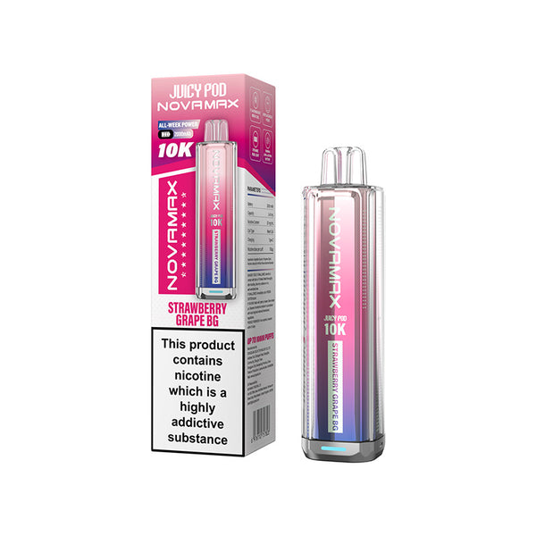 Juicy Pod Novomax 10k Prefilled Pod Kit (Box of 5)
