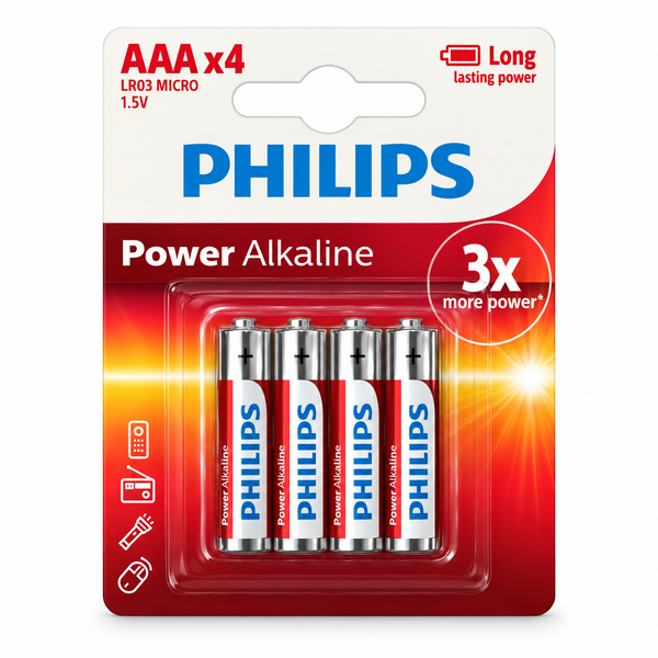 Philips x Barcelona FC AAA Battery (Pack of 4)