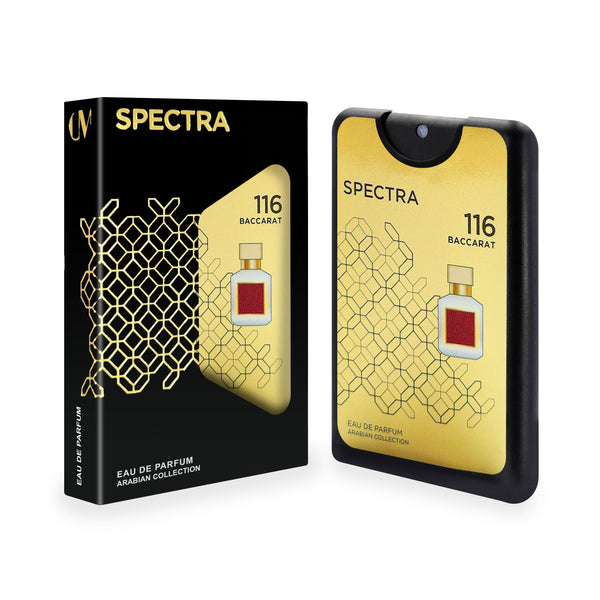 Spectra 116 Baccarat 18ml pocket perfume with packaging