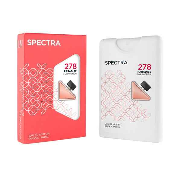 Spectra 278 Paradise 18ml pocket perfume with packaging