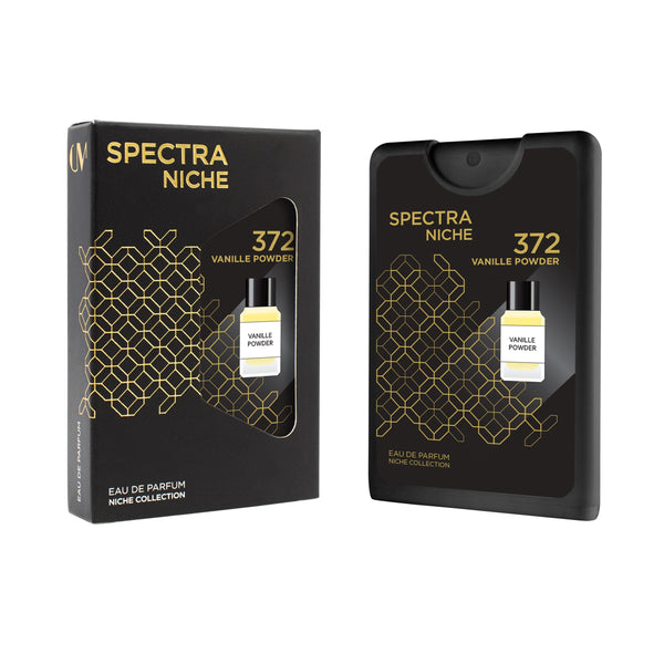 Spectra 372 Vanille Powder 18ml pocket perfume with packaging