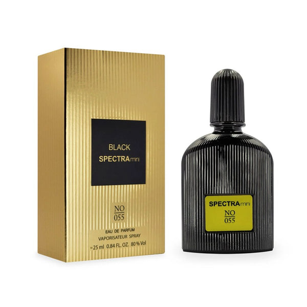 Spectra 055 Black Eau de Parfum 25ml bottle and packaging