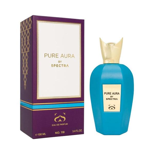 Spectra 118 Pure Aura Eau de Parfum 100ml bottle and packaging