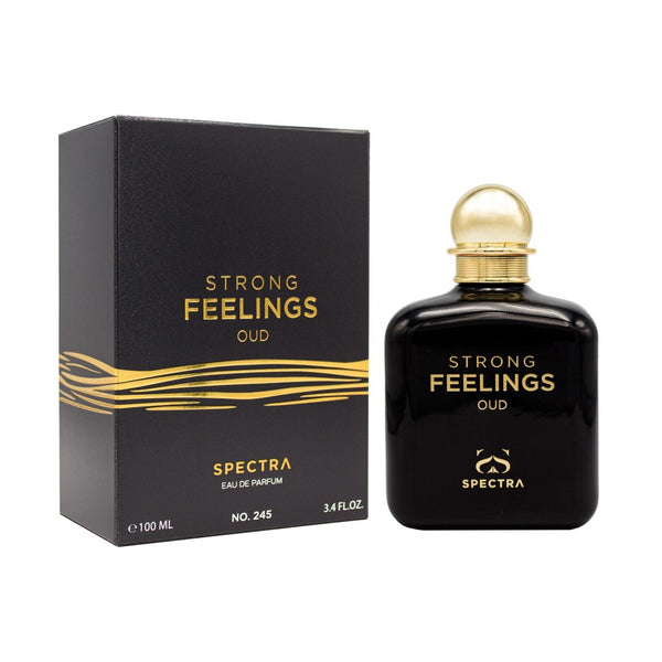 Spectra 245 Strong Feelings Oud Eau de Parfum 100ml bottle and packaging