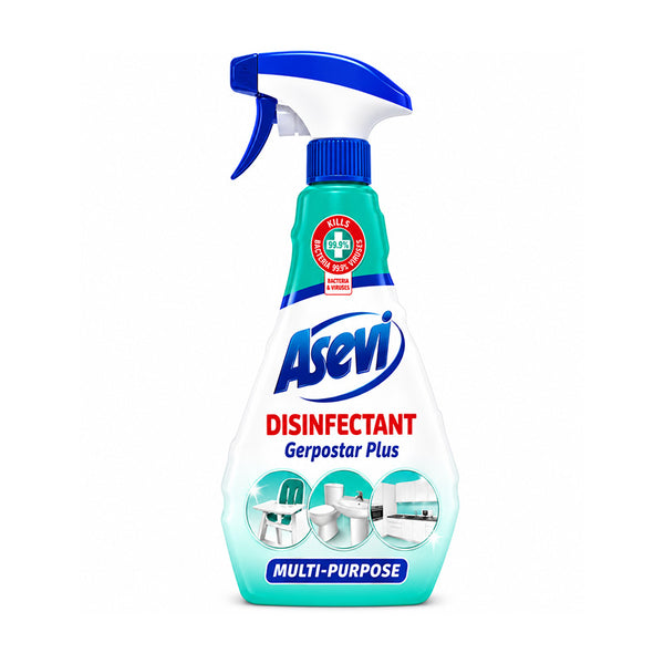 Asevi Multi Purpose Disinfectant Spray 750ml RRP £2.99 (Pack of 12)