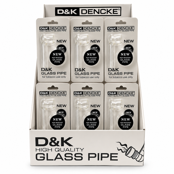 D&K Dengke DK8581 Glass Smoking Pipe (Box of 24)