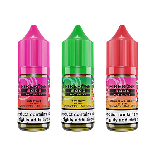 Firerose 5000 Nic Salt (Box of 10)
