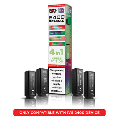 IVG 2400 Reload Prefilled Pods 4 in 1 Edition (Box of 5)