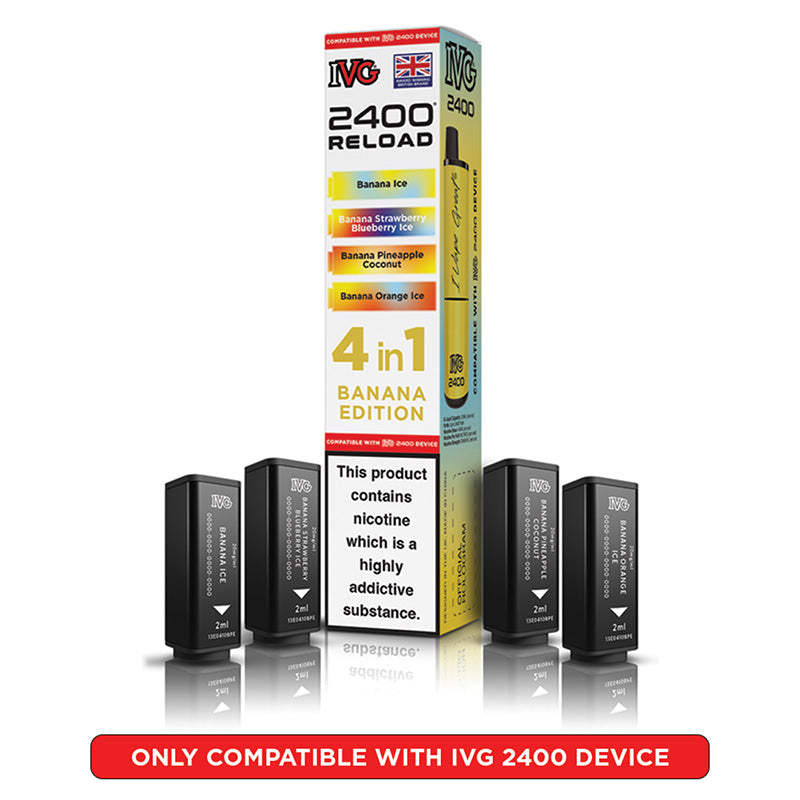 IVG 2400 Reload Prefilled Pods 4 in 1 Edition (Box of 5)