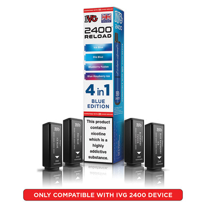 IVG 2400 Reload Prefilled Pods 4 in 1 Edition (Box of 5)
