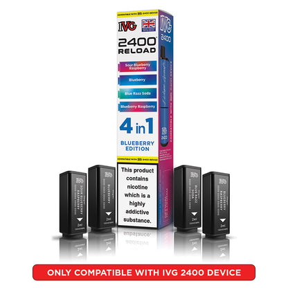 IVG 2400 Reload Prefilled Pods 4 in 1 Edition (Box of 5)