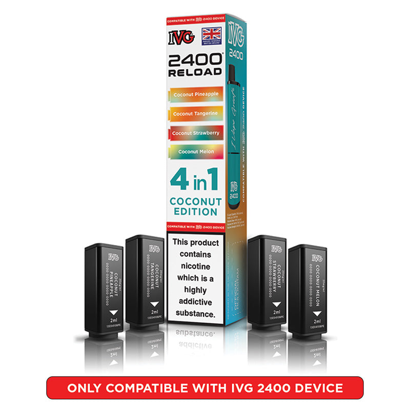 IVG 2400 Reload Prefilled Pods 4 in 1 Edition (Box of 5)