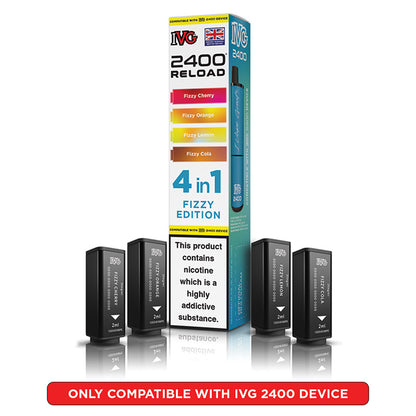 IVG 2400 Reload Prefilled Pods 4 in 1 Edition (Box of 5)