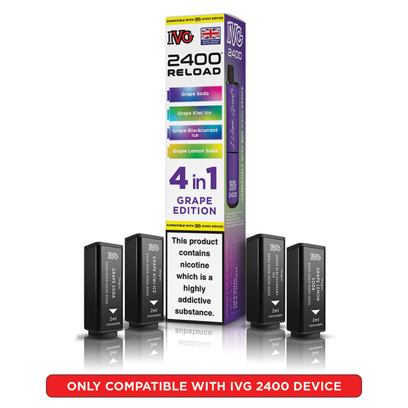 IVG 2400 Reload Prefilled Pods 4 in 1 Edition (Box of 5)
