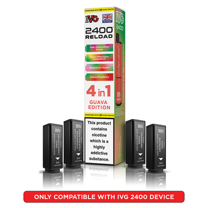 IVG 2400 Reload Prefilled Pods 4 in 1 Edition (Box of 5)