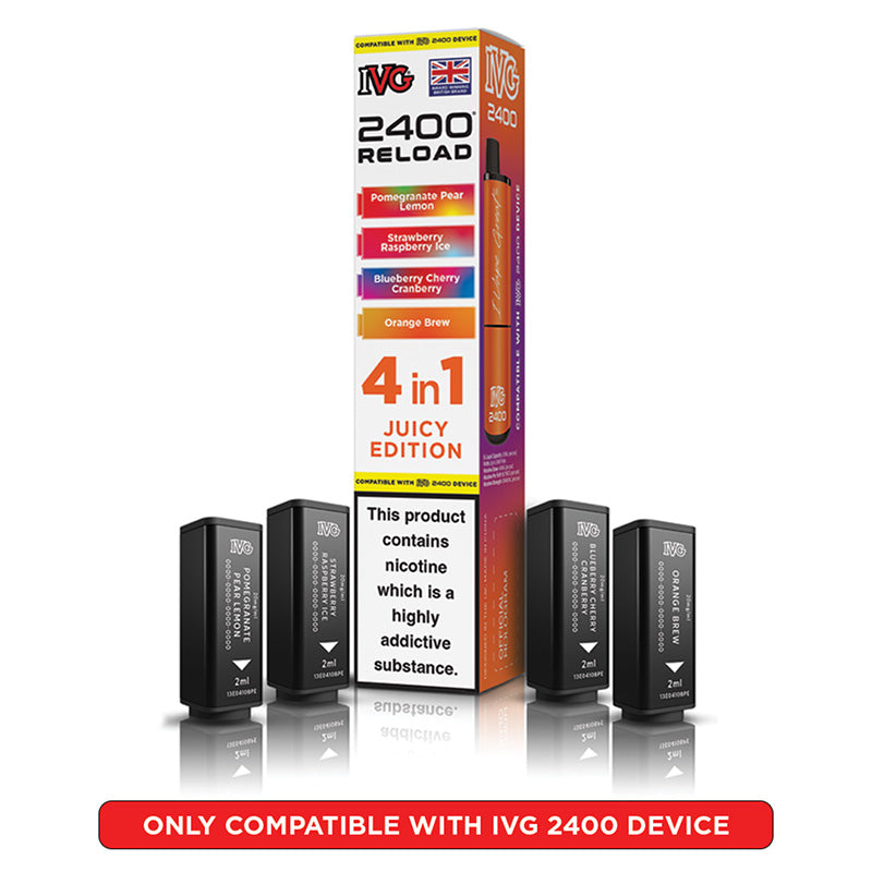 IVG 2400 Reload Prefilled Pods 4 in 1 Edition (Box of 5)