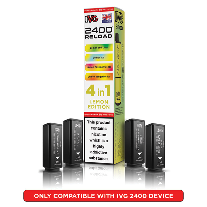 IVG 2400 Reload Prefilled Pods 4 in 1 Edition (Box of 5)