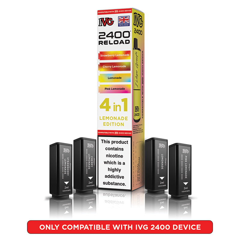 IVG 2400 Reload Prefilled Pods 4 in 1 Edition (Box of 5)