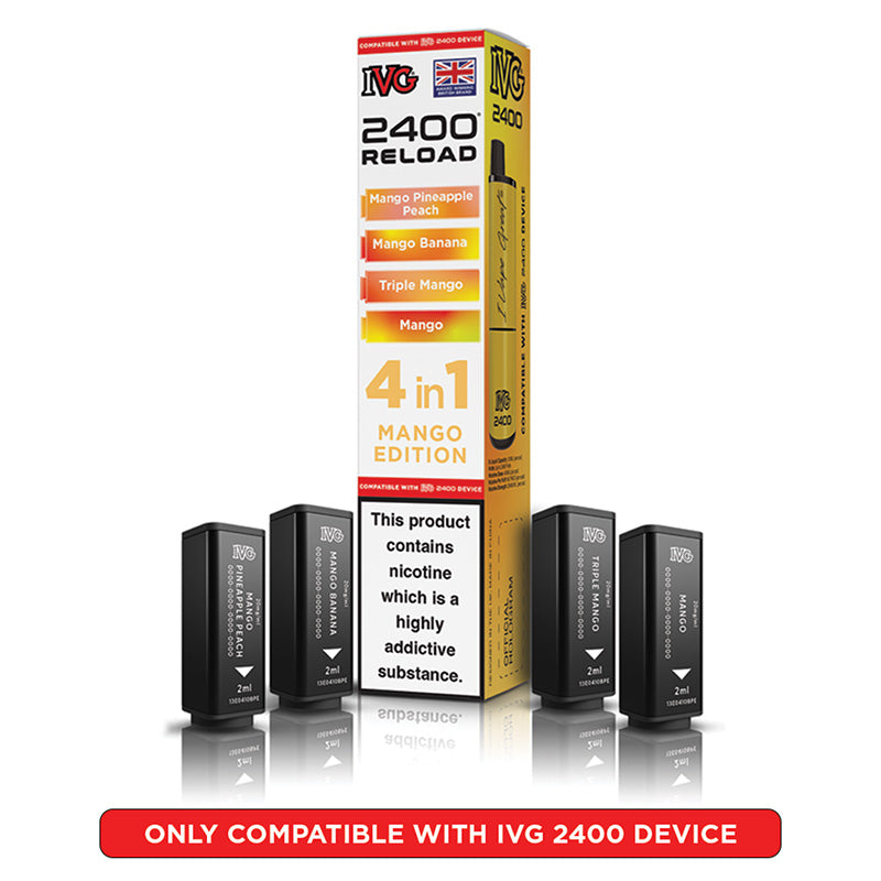 IVG 2400 Reload Prefilled Pods 4 in 1 Edition (Box of 5)
