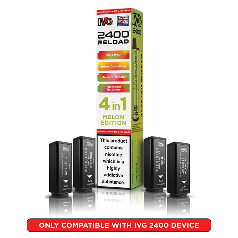 IVG 2400 Reload Prefilled Pods 4 in 1 Edition (Box of 5)