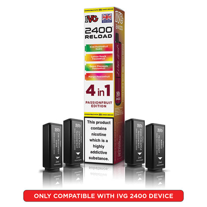 IVG 2400 Reload Prefilled Pods 4 in 1 Edition (Box of 5)