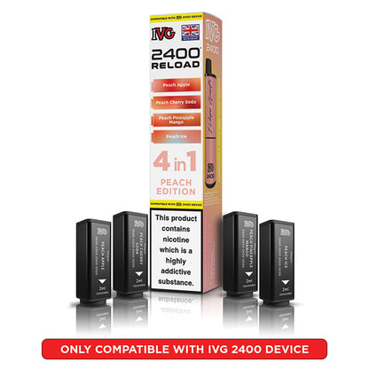 IVG 2400 Reload Prefilled Pods 4 in 1 Edition (Box of 5)