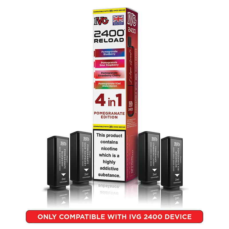 IVG 2400 Reload Prefilled Pods 4 in 1 Edition (Box of 5)