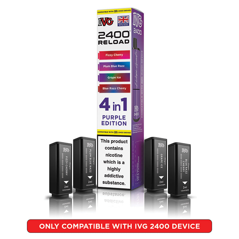 IVG 2400 Reload Prefilled Pods 4 in 1 Edition (Box of 5)