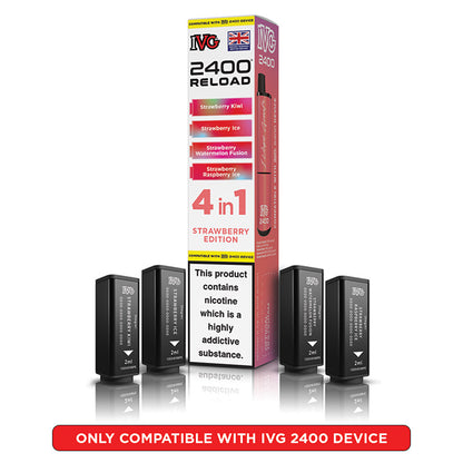 IVG 2400 Reload Prefilled Pods 4 in 1 Edition (Box of 5)