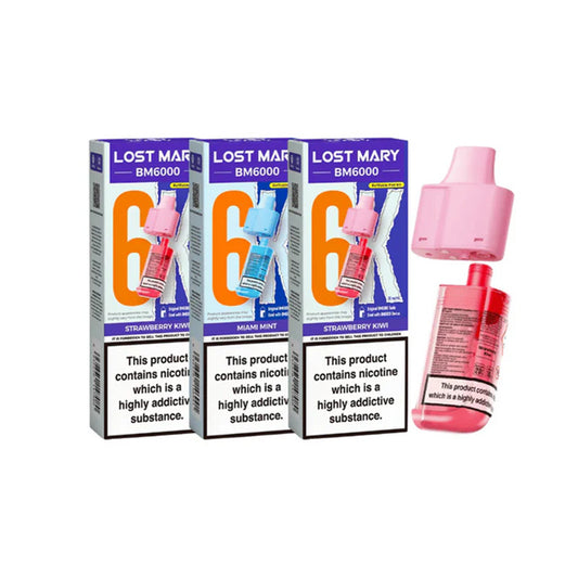 Lost Mary BM6000 Refillable Pods (Box of 5)