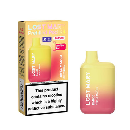 Lost Mary BM600 Rechargeable Prefilled Pod Kit (Box of 10)