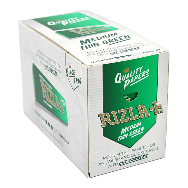 Rizla Green Medium Thin Rolling Papers (100 Booklets)